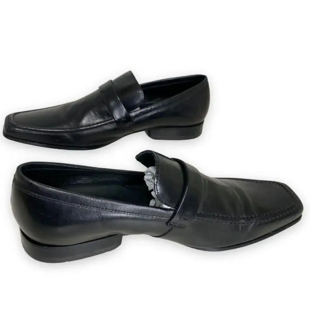 Black Leather Dress Loafer